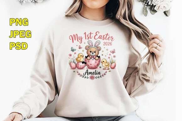 Download My 1st Easter Bunny Bear Kids T-Shirt - Premium Resources