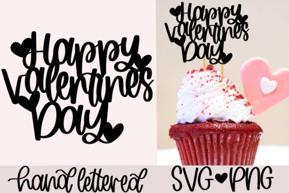 Download Happy Valentine's Day Cake Topper Svg - Happy valentine Collection